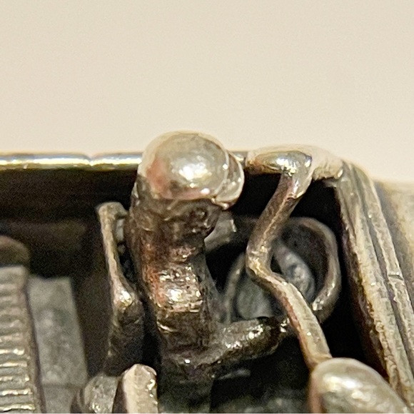 RARE solid 925 sterling silver VW convertible car keychain - Picture 8 of 12